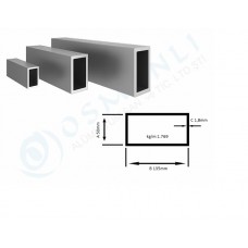 Alüminyum Kutu Profil 50mm X 135mm Et Kalınlık 1.8mm